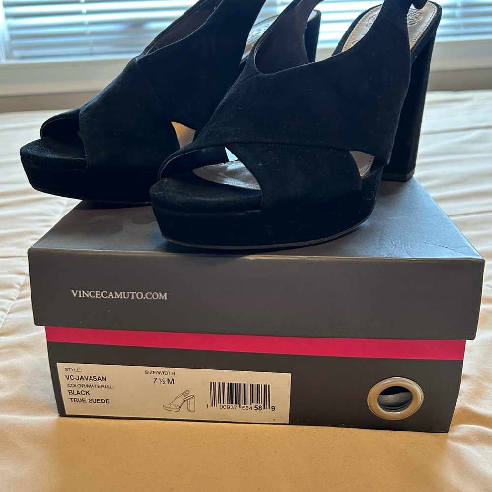 Vince Camuto Black Heels with Elegant Design